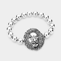 Lion Metal Ball Stretch Bracelet