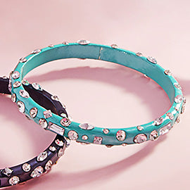 Clear Multi-Stone Paved Bangle