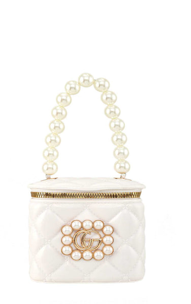 Pearl Charm & Handle Handbag