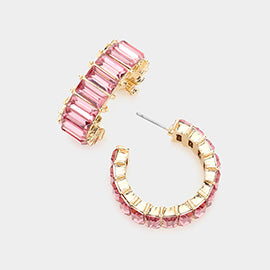 Pretty in Pink Hoop Earrings