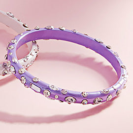 Clear Multi-Stone Paved Bangle