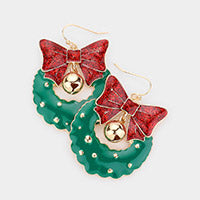 Jingle Bell Wreath Earrings