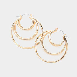 3D Hoop Earrings