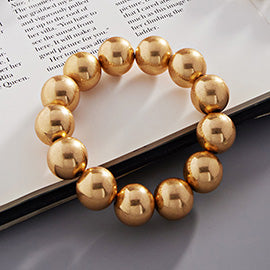 Metal Ball Bracelet- Vintage Gold